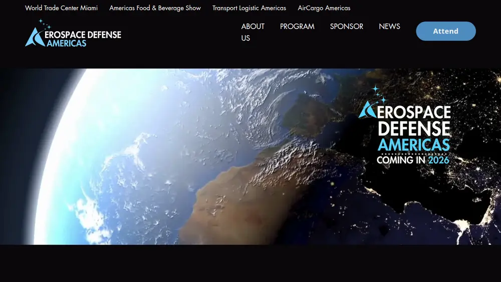 Aerospace Defense Americas website homepage