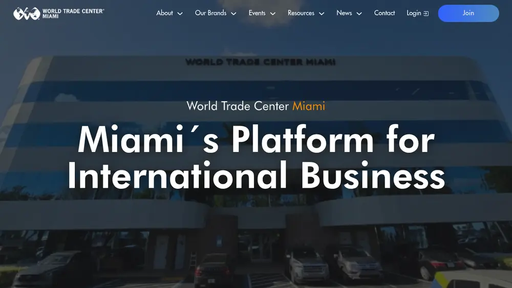 World Trade Center Miami website homepage